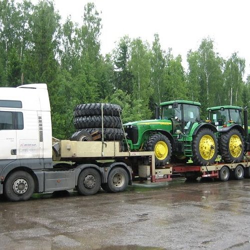 Перевозка тракторов автомобильным транспортом