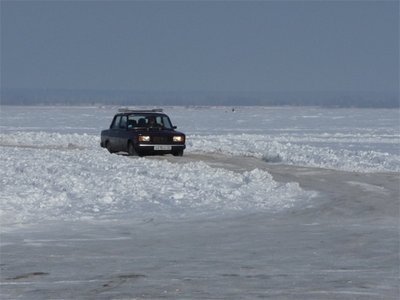 В Красноярском крае открыта ледовая переправа на трассе Епишино - Северо-Енисейский